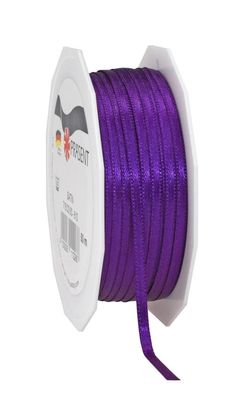 Präsent Doppelsatin 50-m-Spule 3 mm violett
