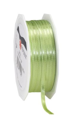 Präsent Doppelsatin 50-m-Spule 3 mm pistazie