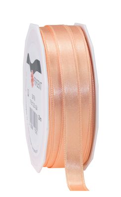 Präsent Doppelsatin 25-m-Spule 10 mm apricot