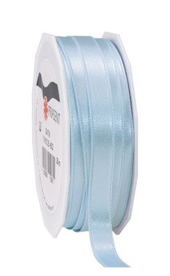 Präsent Doppelsatin 25-m-Spule 10 mm hellblau