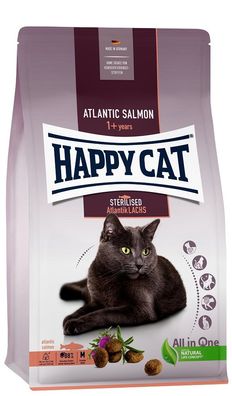 Happy Cat ? Sterilised Adult Atlantik Lachs - 1,3 kg ? Trockenfutter