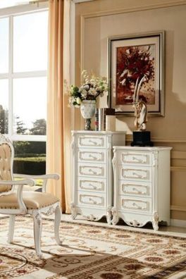 Schlafzimmer Set Weiß Design Elegantes 2x Kommode Klassische Möbel Luxus 2tlg.