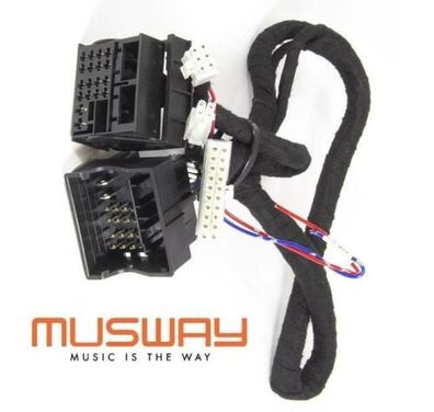 MUSWAY MPK-AUD1M6 Plug & Play Adapter kompatibel mit Audi für Musway M6
