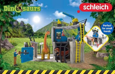 schleich 41462 Große Dino-Forschungsstation, für Kinder ab 5-12 Jahren, Dinosaurs ...