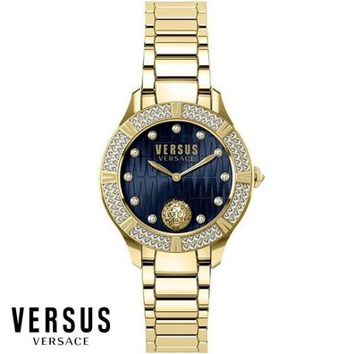 Versus by Versace VSP261919 Canton Road Swarovski blau gold Damen Uhr NEU
