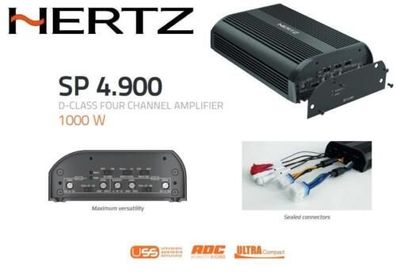 Hertz SP 4.900 4-Kanal SPL Verstärker 1000 Watt RMS