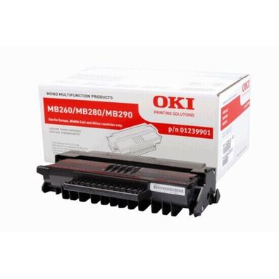 Original OKI Toner schwarz 01239901 MB 260 280 290 Tonerkartusche