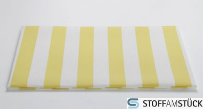 Stoff Dralon® Blockstreifen gelb weiß wasserabweisend outdoor Teflon®