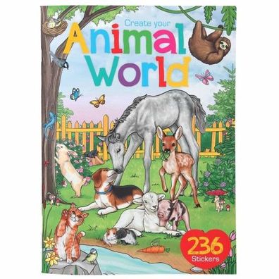 Depesche Create your Animal World Malbuch