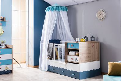 Benimodam 2-in-1 Babybett Ada mit viel Stauraum