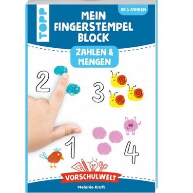 TOPP Vorschulwelt Mein Fingerstempel Block - Zahlen und Formen