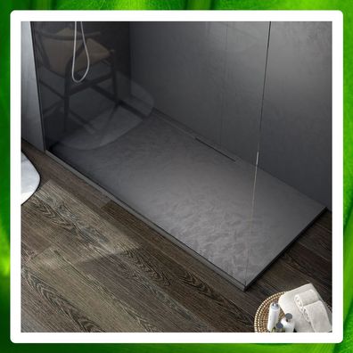 TRACE - fugenfreie Dusche mit verdeckter Duschrinne von 100x70 bis 120x100 cm