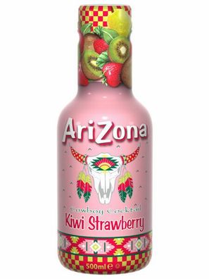12 Flaschen Arizona Cowboy Cocktail Kiwi Strawberry a 500ml ink. EINWEG