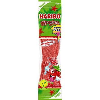 Haribo Spaghetti Erdbeere Strawberry, 15x200 g Beutel