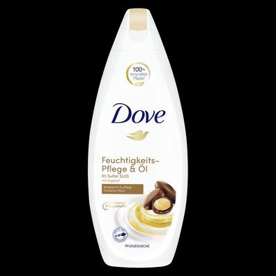 Dove Cremedusche für trockene Haut Pflege & Öl 0% Sulfat (SLES) 250 ml
