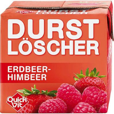 QuickVit Durstlöscher Erdbeer-Himbeer 0,50L Packung 12er Pack (12x0.50l)