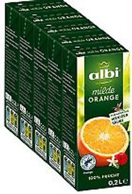 Albi Milder Orangensaft 5x0,2 L, 8er Pack (8x1 L)