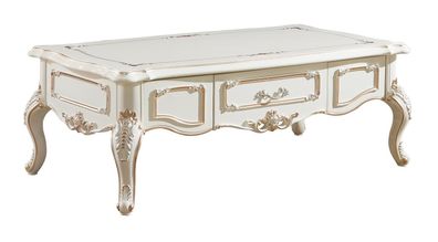 Couchtisch Weiß Tische Wohnzimmer Elegantes Klassische Design Möbel