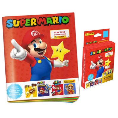 Panini Super Mario Sticker - Play Time (2023) - 1 Album + 1 Blister Sammelsticker