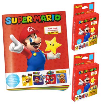 Panini Super Mario Sticker - Play Time (2023) - 1 Album + 2 Blister Sammelsticker