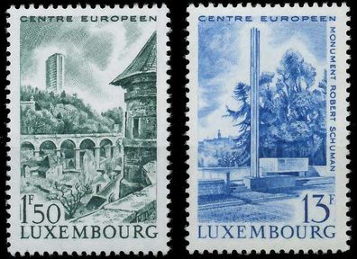 Luxemburg 1966 Nr 738-739 postfrisch S20E2F2