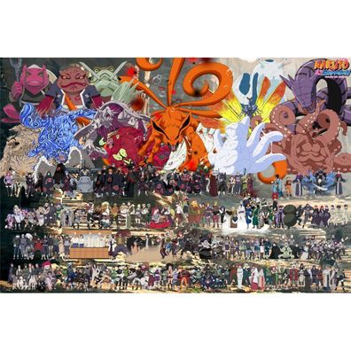Anime Naruto Holzpuzzle 1000 Teile Alle Anime Figuren Puzzle Brettspiele Jigsaw