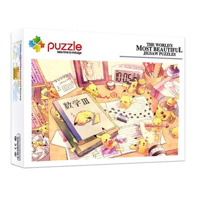 Anime Pokémon 1000 Teile Pikachu Puzzle Brettspiele Kinder DIY Jigsaw Spielzeug