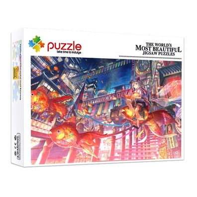 Comic 1000 Teile Parallelwelt Puzzle Brettspiele Kinder DIY Spielzeug Jigsaw