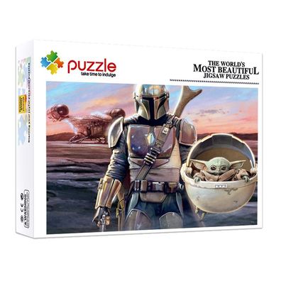 1000 Teile The Mandalorian Din Djarin Grogu Puzzle Kinder Brettspiele Jigsaw