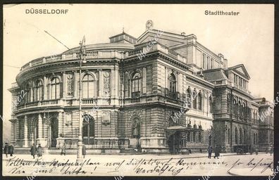 Ak Düsseldorf: Stadttheater 1913 / n. Aachen