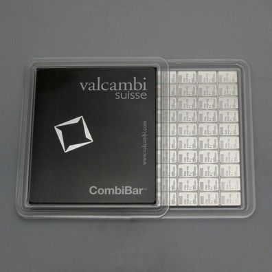 Silberbarren Silbertafel 100 x 1 Gramm CombiBar 999 Feinsilber ESG Valcambi