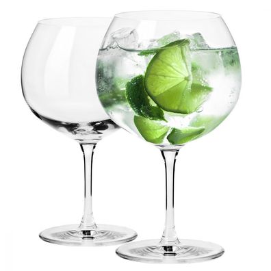 Krosno Duet Gläser für Wasser Gin&Tonic Cocktail | Set 2 | 670 ml | Spülmaschine