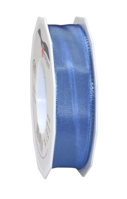 Präsent Seidenband mit Drahtkante Lyon 25-m-Rolle 25 mm himmelblau