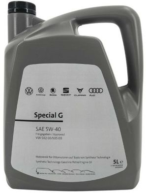 Original VW Audi Seat Skoda Cupra Special G SAE 5W-40 5 Liter