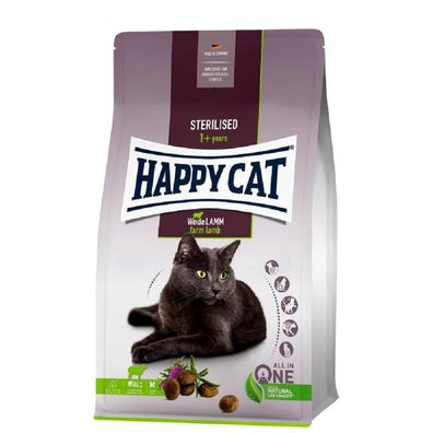 Happy Cat ? Sterilised Adult Weide Lamm - sterilisierte Katzen und Kater - 4 kg ? ...