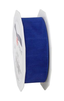 Präsent Organza Sheer 25-m-Rolle 25 mm royalblau