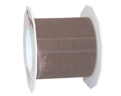 Präsent Organza Sheer 25-m-Rolle 72 mm taupe