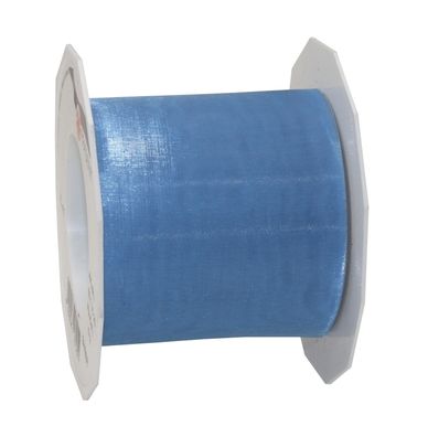 Präsent Organza Sheer 25-m-Rolle 72 mm hellblau