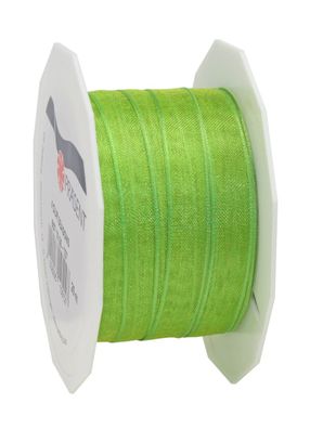 Präsent Organza Four Seasons 25-m-Rolle 10 mm grasgrün