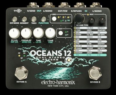 Electro Harmonix Oceans 12 Dual Reverb