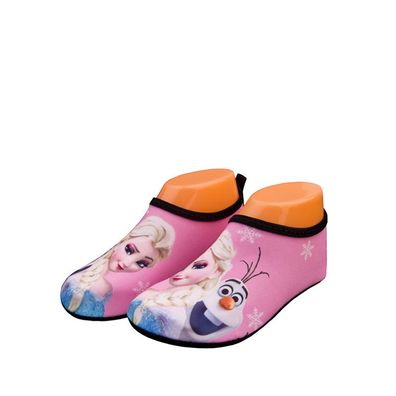 Kinder Barfuß Wasserschuhe Frozen Elsa Schwimmschuhe Strandschuhe Socken Rosa
