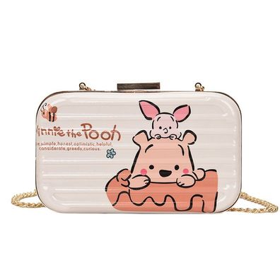 Winnie the Pooh Umhängetaschen einfache Kettentasche Mädchen kleine Geldbörsen