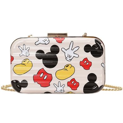 Cute Mickey Umhängetaschen einfache Kettentasche Mädchen kleine Geldbörsen