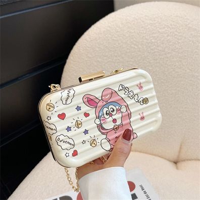 Cute Doraemon Umhängetaschen kleine quadratische Tasche Mädchen Geldbörsen