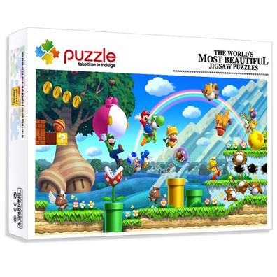 1000Teile Spiel Super Mario Puzzle Brettspiele Dekompression Jigsaw Geduldspiele