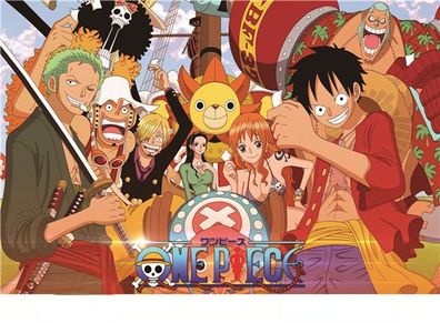 Anime 1000 Teile One Piece Luffy Zoro Nami Sanji Robin Puzzle Brettspiele Jigsaw
