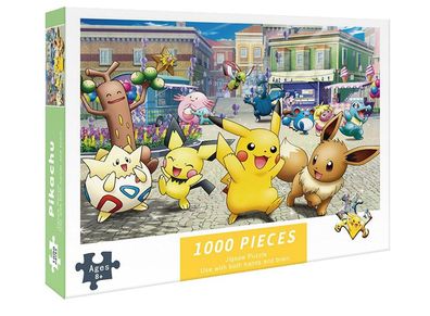 Anime Pokémon Pikachu Eevee Togepi Pichu 1000 Teile Puzzle Brettspiele Jigsaw