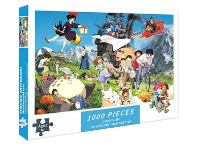 Miyazaki Hayao Animation Puzzle 1000 Teile Sophie Kiki Howl San Totoro Jigsaw