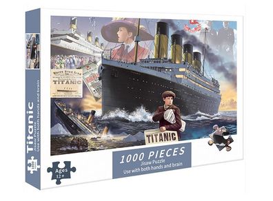 Cute Titanic Ship Puzzle 1000Teile Puzzle Kinder Brettspiele Jigsaw Geduldspiele
