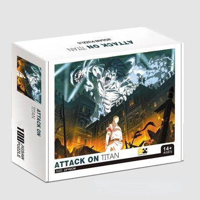 Kinder Puzzlespiel Anime Attack on Titan 100 Teile Puzzle Brettspiele Jigsaw